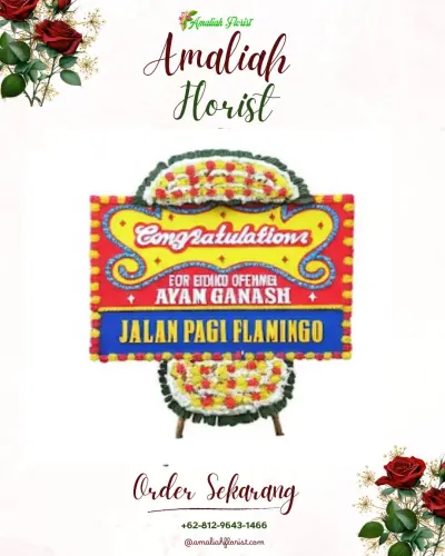 Bunga Papan Congratulation di Perean Tengah